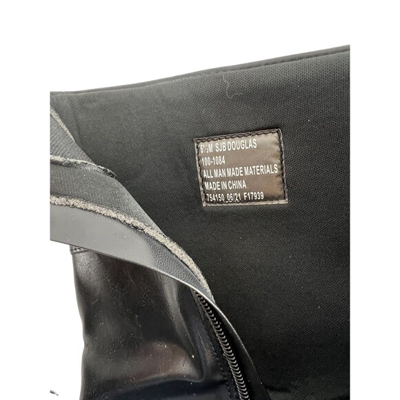 St. John's Bay: Women's Douglas Riding Black Tall Zip Boots Size 6.5 US MED - Picture 7 of 10